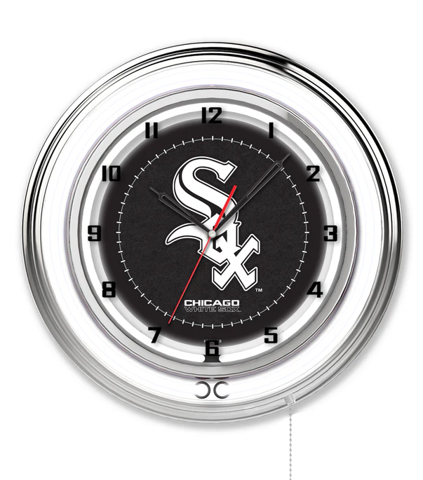 MLB Licensed 19" Double Neon Wall Clock